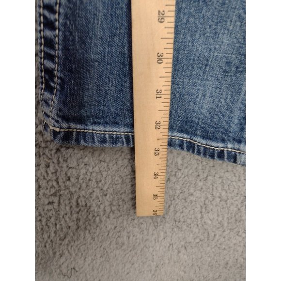 Miss Me Distressed Signature Boot Thick Stitch Flap Pocket Jeans Size 25 - Picture 8 of 11